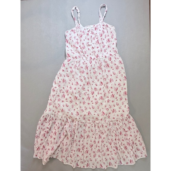 abercrombie kids Other - Abercrombie Kids Floral Maxi Dress Pink White Girls Size 15/16